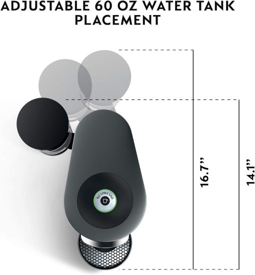 Nespresso Vertuo Plus Coffee and Espresso Maker by De'Longhi, Titan - Image 2