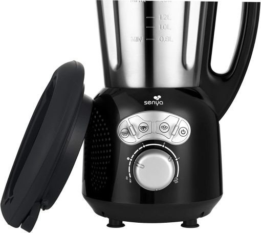 Senya SYCP-HB008R Cook & Ice V3 Red Stainless Steel Heated Blender, Soup Blender/Milled Soup, Steaming, Crushed Ice Smoothies, 1, 5L, 1400W, SYCP-HB008R - Image 20