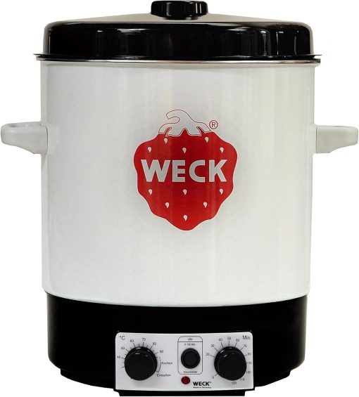 Weck Stérilisateur électrique WAT 15, 29 litres, émail, Autocuiseur programmable avec thermostat et minuterie