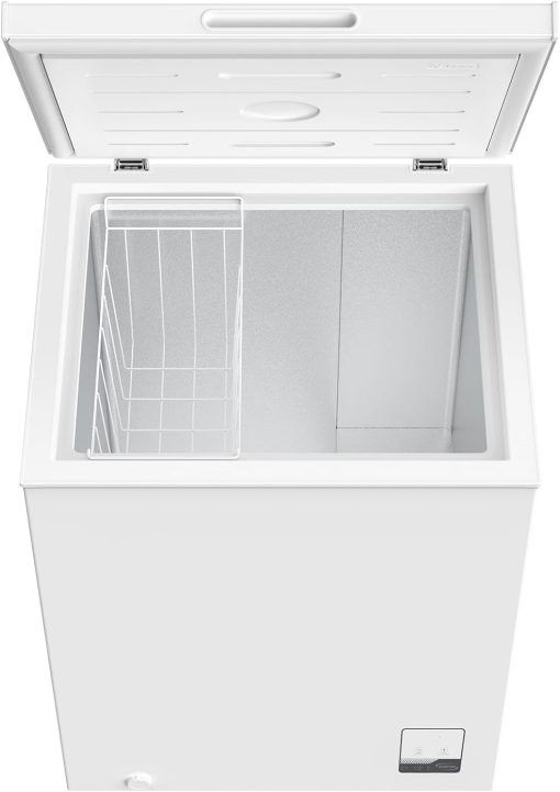 Congélateur coffre CHiQ 142L, 63,5 x 55,6 x 83,5cm, Congélateur Inverter, Affichage de la température extérieure, Mode de congélation rapide -32℃, Grille métallique,Faible bruit - Image 10