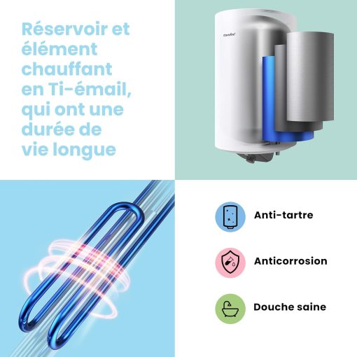 COMFEE’ D80-15EFG | Chauffe-eau électrique Connecté 80L - Image 6