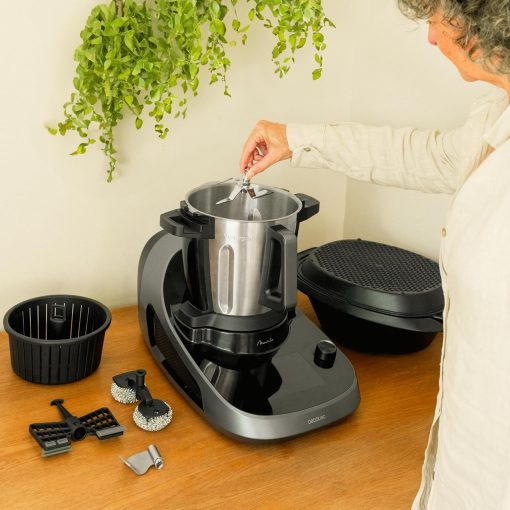 Cecotec Robot de Cuisine Mambo Black. 23 Fonctions, 10 Niveaux de Température, 1700W, 2,5 kg de Pate, Cruche de 3,3L, 10 Vitesses, Minuterie, Température Réglable de 37 °C à 120 °C - Image 61