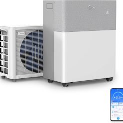 MIDEA Climatiseur PortaSplit Mobile Silencieux 4-in-1| 12000 BTU | Chauffage et Climatisation Portable Prêt à Poser 3,5kW- Clim Mobile avec rafra?chisseur, déshumidificateur, chauffage,ventilateur