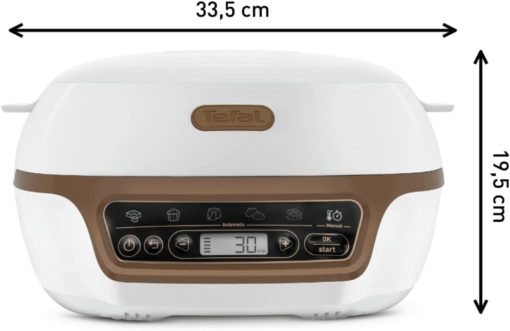 Tefal Machine à gateaux, 5 programmes automatiques pour réglage, 1 mode manuel, 3 moules flexibles, 1 grand moule en acier revêtu, Compatible avec moules Crispybake, Cake Factory+ KD802112 - Image 7