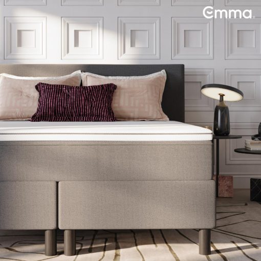 Emma Premium Mattress Topper 80 x 200 cm, 6 cm Thick, HRX Foam Reversible for Customised Comfort, Breathable and Washable with UltraDry Cover - Image 10