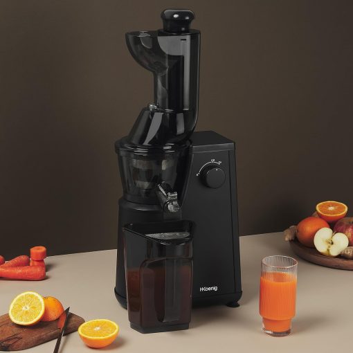 H.Koenig GSX12 Vertical Juice Extractor Stainless Steel Black, Fruit and Vegetable Juice, BPA Free, 82 mm Wide Mouth, Soft Pressure, 1 Litre, 400 W - Image 13
