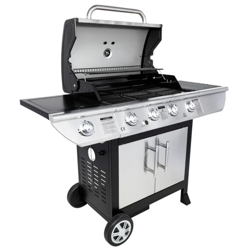 Barbecue au gaz BRISBANE - 4 br?leurs 14kW + réchaud Somagic - Image 4