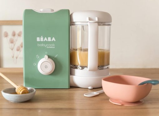 BéABA, Babycook Solo, Robot Bébé 4 en 1 Mixeur-Cuiseur, Cuisson Vapeur, Diversification alimentaire, Petits pots bébé maison, Noir - Image 53