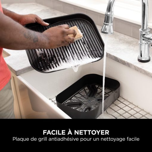 Ninja Woodfire Barbecue électrique et fumoir Pro XL avec thermomètre, barbecue et Air fryer d'extérieur 4-en-1 avec système Smart Cook et granulés Woodfire, portatif, gris/noir, OG850EU - Image 31