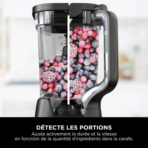Ninja Detect Power Blender Processor Pro 3-en-1, mixeur 1200W, bol à mélanger, lame malaxeur, gobelet individuel, récipient, pétrir, mixer, hacher et mélanger, noir, TB401EU - Image 49