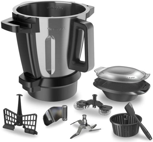 Cecotec Robot de Cuisine Mambo Black. 23 Fonctions, 10 Niveaux de Température, 1700W, 2,5 kg de Pate, Cruche de 3,3L, 10 Vitesses, Minuterie, Température Réglable de 37 °C à 120 °C - Image 55