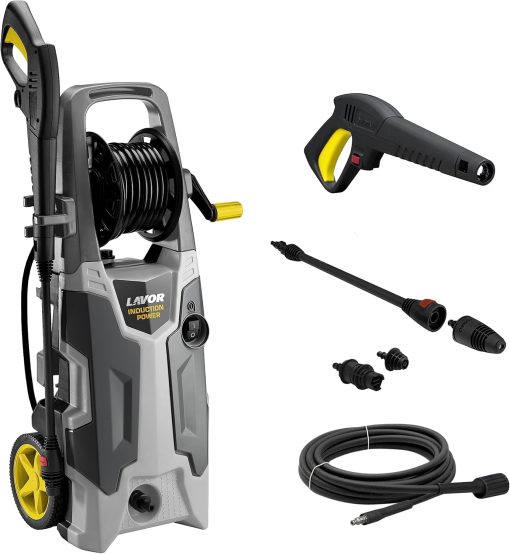 Lavor Nettoyeur Haute Pression Cruiser 160 Plus avec Moteur à Induction, Enrouleur en Pression, Puissance 160 Bar Max, Débit 390 l/h Max, Moteur 2200W