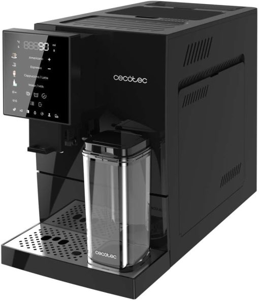 Cecotec Machine à Café Superautomatique Cremmaet Compactccino Black Rose, 19 bars, Réservoir à lait, Système Thermoblock, 5 niveaux de mouture, Réservoir à café 150g - Image 36