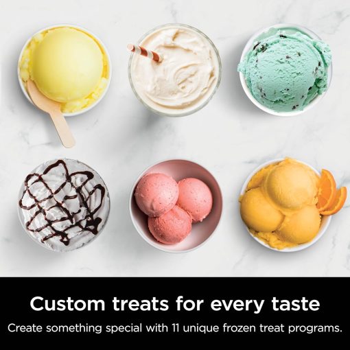Ninja NC301 CREAMi Ice Cream Maker, for Gelato, Mix-ins, Milkshakes, Sorbet, Smoothie Bowls & More, 7 One-Touch Programs, with (2) Pint Containers & Lids, Compact Size, Perfect for Kids, Silver - Image 33