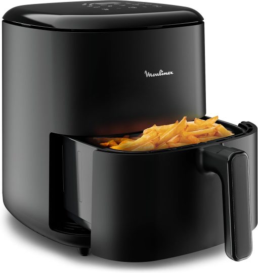 Moulinex Easy Fry Max 5L Air Fryer for Cooking in a Short Time, Energy Saving Up to 70%, Intuitive Control Panel, 10 Automatic Programs, Up to 6 People, EZ245820