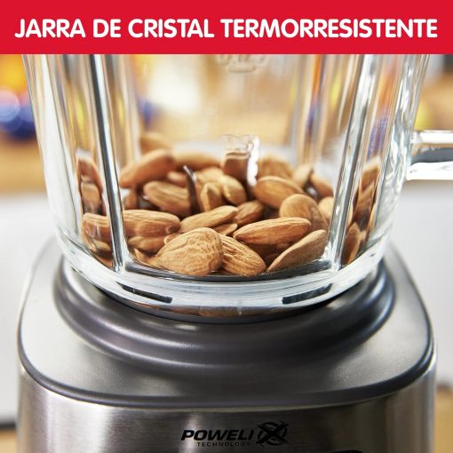 Moulinex Perfectmix Cook blender chauffant à haute vitesse, 10 programmes automatiques, 1400 W, YY5607FG, Noir et Transparent, Métal - Image 19