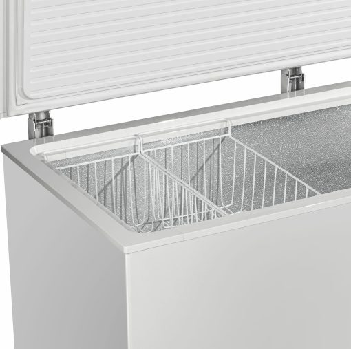 METRO Professional Congélateur bahut GHF2700S, acier, 188 x 73.5 x 94.5 cm, 700 L, 125 W, 3 paniers, éclairage LED, avec serrure, blanc/gris - Image 2