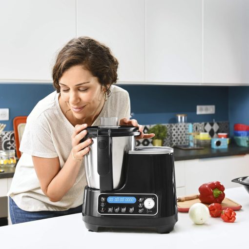Moulinex Clickchef Compact Multi-Function Cooker, 3.6 L, 1400 W, 5 Programs, 32 Functions, Built-in Kitchen Scale, Steamer, Mixer HF456810 [Control Screen] - Image 6