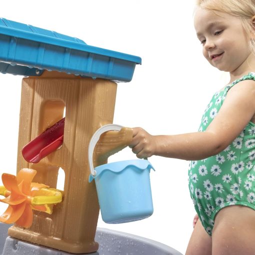 Step2 Rain Shower Splash Table d'eau avec 13 Accessoires - Bleu & Vert | Table Jeux d'eau | Table d’activité pour Le Jardin, Table Activité Eau | Table d'eau Extérieur - Image 20