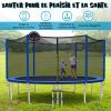 Trampoline d'Extérieur ?366 cm Trampoline avec Panier de Basket Filet de Protection Trampoline pour Enfants et Adultes