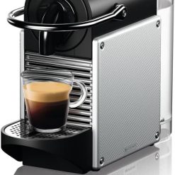 Nespresso Pixie Espresso Machine by De'Longhi, 1100ml, Aluminum,Silver
