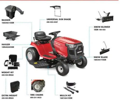 Poney 42 dans. 15.5 HP Briggs and Stratton 7 vitesses, conduite manuelle, conduite de gaz, tracteur à gazon - Image 2