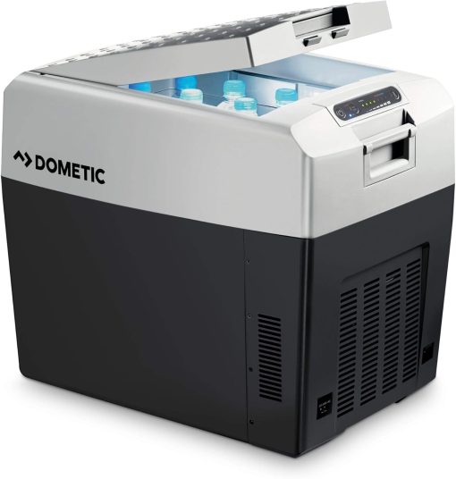 DOMETIC TCX 21 - glacière électrique portable pour voiture 12/24 V et 230 V, mini réfrigérateur chaud/froid, 20 litres, pour voiture, camion, bateau et camping-car - Image 4