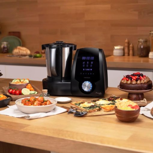 Cecotec Robot de Cuisine Mambo Black. 23 Fonctions, 10 Niveaux de Température, 1700W, 2,5 kg de Pate, Cruche de 3,3L, 10 Vitesses, Minuterie, Température Réglable de 37 °C à 120 °C - Image 82