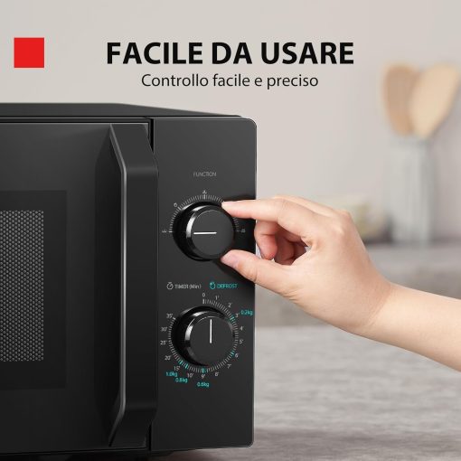 Toshiba Micro-Ondes 3-en-1 23L MW2-AG23PF(BK), Micro-ondes sur Pied avec Fonction Grill & Combi, Grill 900W/1000W, Fonction ECO, Plateau Tournant avec Mémoire de Position, Noir - Image 11