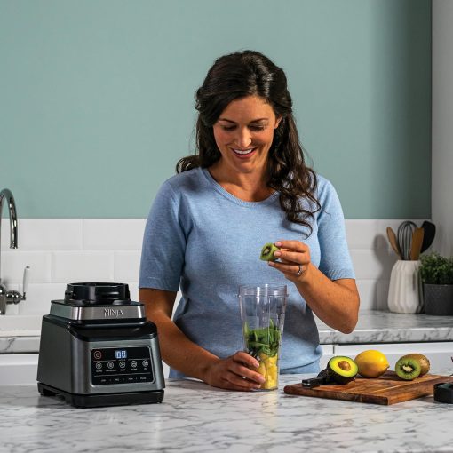 Ninja 3-in-1 Food Processor and Blender with 5 Programs: Mixer, Mixer Max, Chop, Mix, Puree, Bowl 1.8L, Jug 2.1L, Cup 700ml, 1200W, Dishwasher Safe, Auto-iQ, Black BN800EU - Image 5