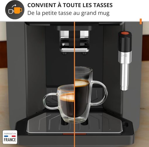 Krups Sensation C50, Machine à café grains, machine expresso, 5 boissons accès direct, Interface tactile, Facile à utiliser, Nettoyage automatique, Buse vapeur Cappuccino, Fabriqué en France EA910810 - Image 18