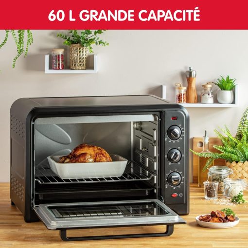 Moulinex Oven, 33 L, Rotating heat, Advanced convection, 6 cooking modes, Thermostat adjustable up to 240°C, Timer 120 min, Reversible grill, Silicone oven mitts, Optimo Black OX464811 - Image 17