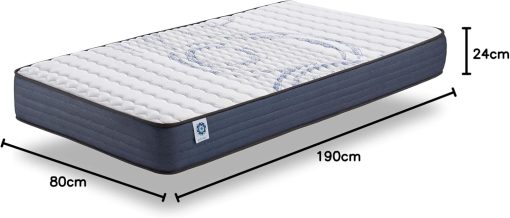 NATURALEX - Matelas PerfectSleep 180x200 - épais 30 cm - Soutien Mousse à mémoire de Forme - Accueil Blue Latex - Confort Ferme - Respirant - 7 Zones - Réversible - Haute Densité - Fabriqué en Europe - Image 74