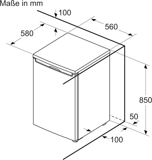 Bosch KTR15NWEB- Série 2 Réfrigérateur Table top pose-libre- Blanc - Image 5