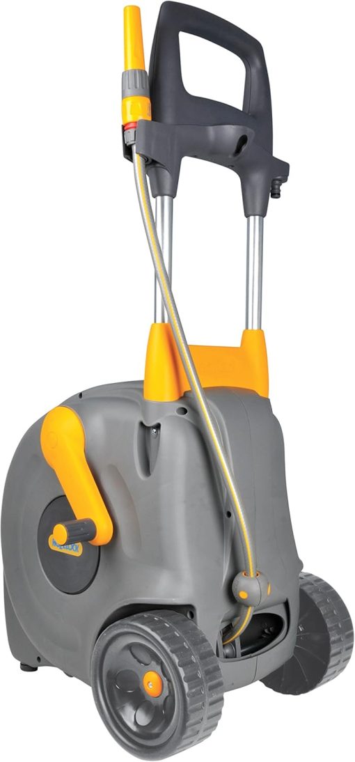 HOZELOCK - Dévidoir Chariot Fast Cart 40 M : Dévidoir sur Roues 40 M + 2 M, Chariot Caréné Ergonomique, Facile et Extrêmement Pratique d'Utilisation, Livré Assemblé et Prêt à l'Emploi [2450R0000]