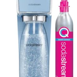 SodaStream ART Sparkling Water and Soda Machine | Pack of 1 Bottle 1 L + 1 Bottle 0.5 L Dishwasher Safe + 1 60L Gas Refill Clip On | Black [Amazon Exclusive]