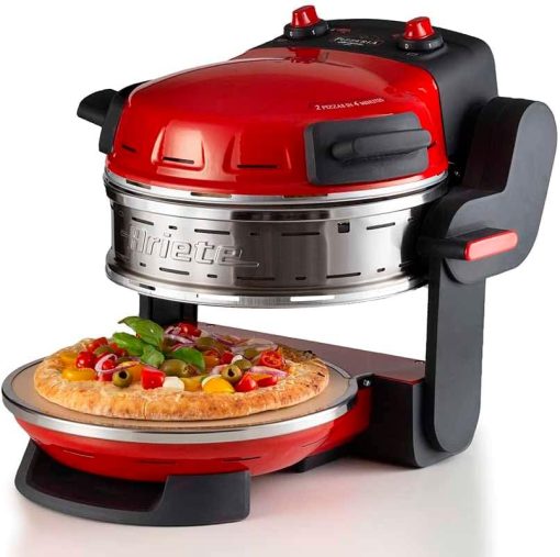 Ariete Pizza Oven 918, Pizza 4 Minutes, 5 Cooking Levels, Refractory Plate for Heating, Wooden Blades Included, Maximum Temperature 400°C, 1200W, White - Image 46