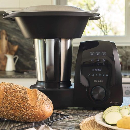 Cecotec Robot de Cuisine Mambo Black. 23 Fonctions, 10 Niveaux de Température, 1700W, 2,5 kg de Pate, Cruche de 3,3L, 10 Vitesses, Minuterie, Température Réglable de 37 °C à 120 °C - Image 28
