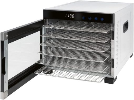 ProfiCook PC-DR 1218 Déshydrateur automatique en acier inoxydable, grand espace intérieur pour une utilisation jusqu'à 6 étages, bo?tier en acier inoxydable, thermostat numérique inclus - Image 5