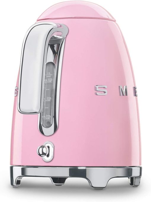 Smeg, Bouilloire électrique KLF03PGEU 1,7 L, Filtre Anticalcaire Lavable, Arrêt Automatique de Sécurité, Indicateur de Niveau d'Eau, Base Antidérapante, Range Cordon, Puissance 2400W, Vert d'Eau - Image 85