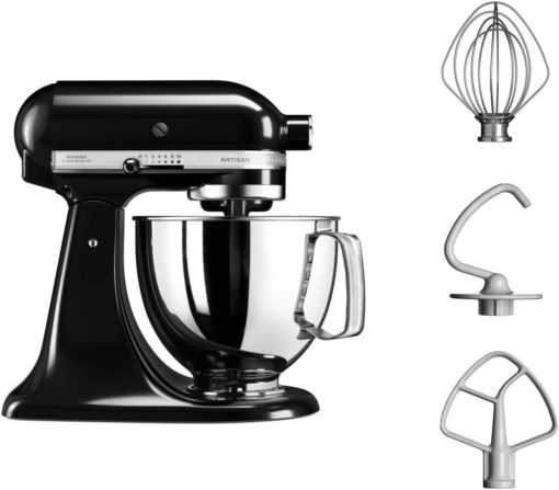 KitchenAid Robot Patissier I Artisan I Robot cuisine multifonctions à tête inclinable I Avec 4 accessoires I Bol de 4,8L | Crème - Image 31
