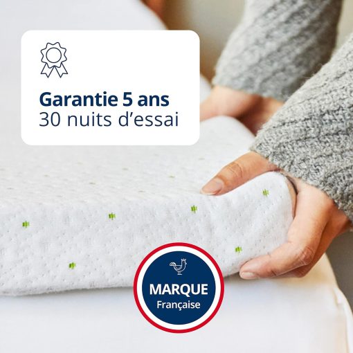 ViscoSoft - Surmatelas 160 x 200 Mémo, Surmatelas 160 x 200 memoire de Forme 5cm avec Aération Optimale et Mousse Haute Densité 50kg/m3, Housse Bambou Lavable, Surmatelas 160x200 Confort Moelleux - Image 9