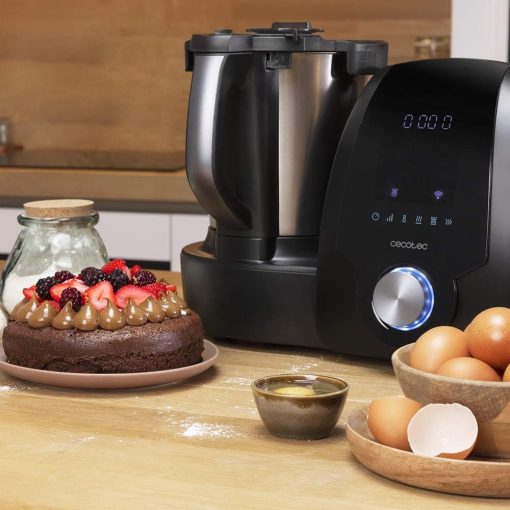 Cecotec Robot de Cuisine Mambo Black. 23 Fonctions, 10 Niveaux de Température, 1700W, 2,5 kg de Pate, Cruche de 3,3L, 10 Vitesses, Minuterie, Température Réglable de 37 °C à 120 °C - Image 84