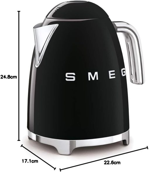 Smeg, Bouilloire électrique KLF03PGEU 1,7 L, Filtre Anticalcaire Lavable, Arrêt Automatique de Sécurité, Indicateur de Niveau d'Eau, Base Antidérapante, Range Cordon, Puissance 2400W, Vert d'Eau - Image 40
