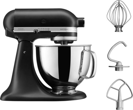KitchenAid Artisan Multi Purpose Kitchen Processor with Tilt Head with 4 Accessories 4.8L Bowl Onyx Black - Image 26