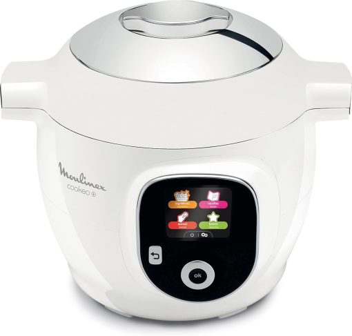 Moulinex, Cookeo Multicuiseur intelligent 6L, 150 recettes intégrées, Cuisson sans surveillance, Ecran intuitif, Guide de cuisson, Application MyMoulinex, 1600W, Blanc, 15 ans réparabilité - Image 3