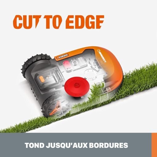 WORX LANDROID Vision WR206E.1, Robot Tondeuse sans Fil périphérique 600 m2 Surf.Max 700 m2, Installation en 30 Min, Caméra 4K + IA Adaptative, évite Tous Les Obstacles, Coupe des Bordures, Multizone - Image 66