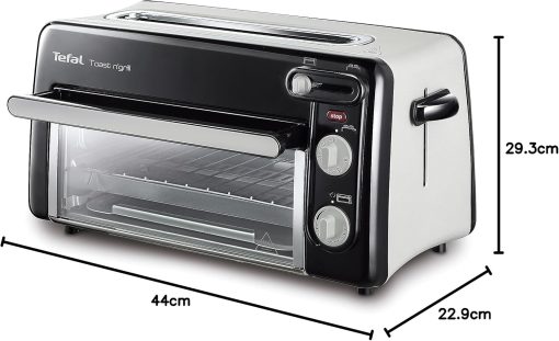 Tefal 2-in-1 Toaster & Mini Oven, Stainless Steel, Long Toaster Slot with Lid, 6 Levels of Browning, Grill Temperature up to 210°C, Toast N Grill TL600810 - Image 10