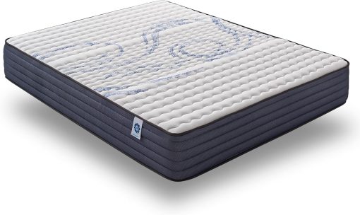NATURALEX - Matelas PerfectSleep 180x200 - épais 30 cm - Soutien Mousse à mémoire de Forme - Accueil Blue Latex - Confort Ferme - Respirant - 7 Zones - Réversible - Haute Densité - Fabriqué en Europe - Image 54