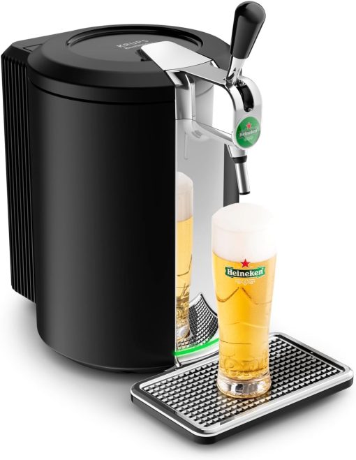 Krups Beertender Machine bière pression, F?ts de 5 L, Marques du groupe Heineken, Témoin lumineux, Température et mousse parfaites, Bière fra?che, Installation facile, Compact noire VB450E10 - Image 2